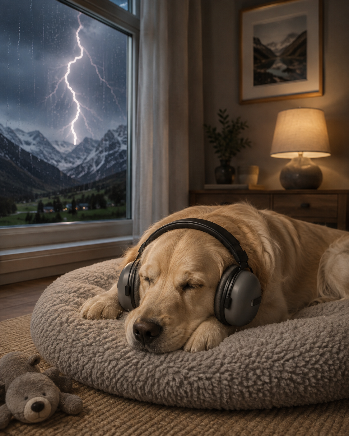 Casque anti-bruit Veloré pour chien — Protection acoustique contre l'anxiété sonore