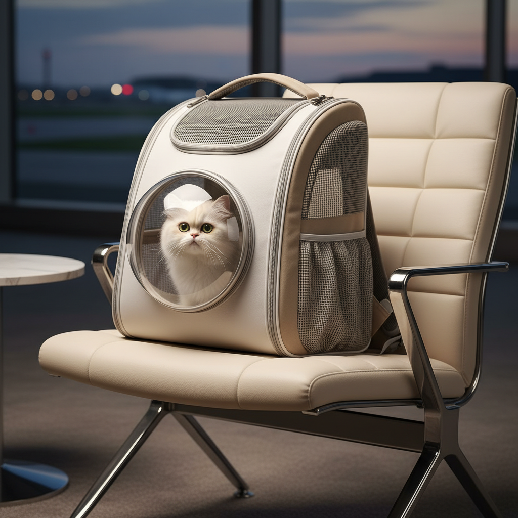 Veloré AirCabin — Luxury Breathable Travel Backpack for Cats